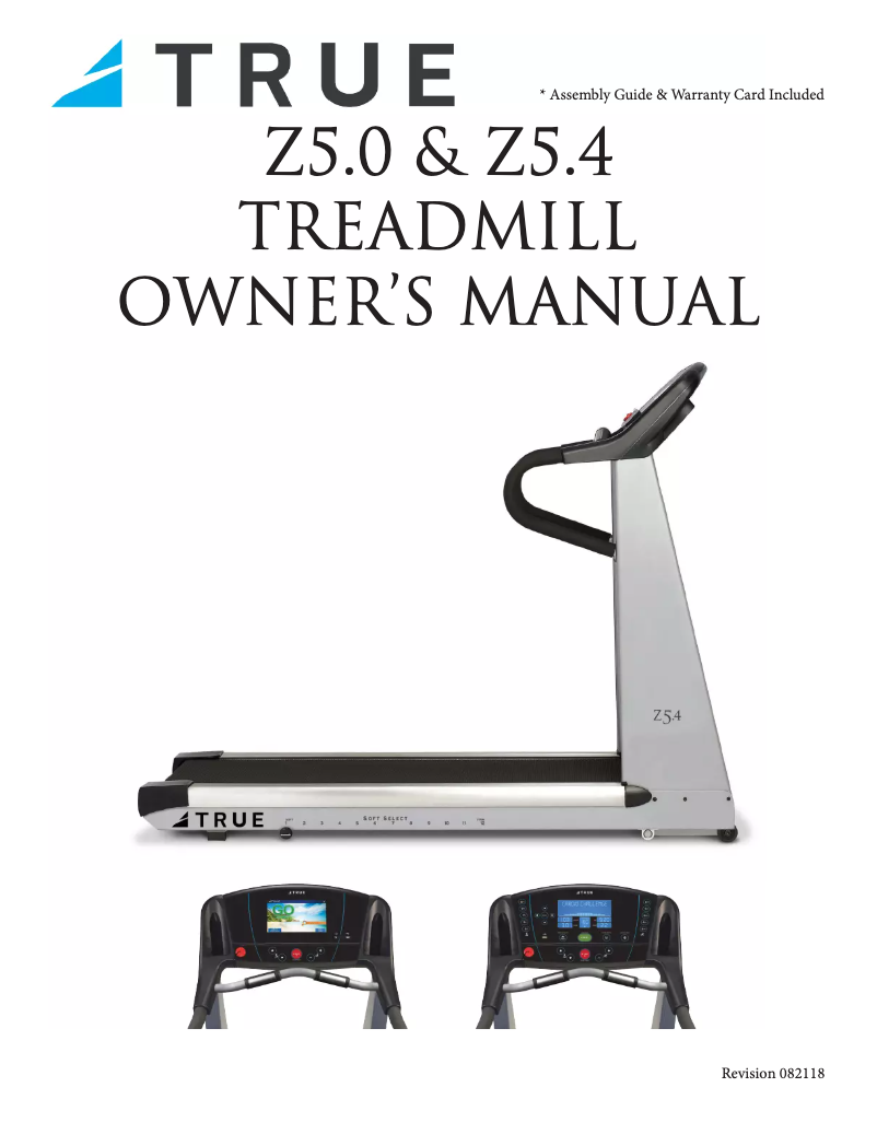 Page 1 de la notice Manuel utilisateur True Z5.0