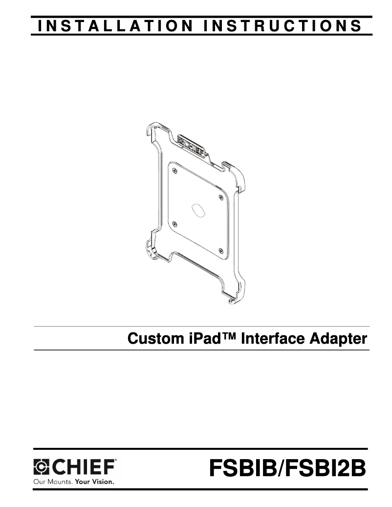 Page n°1 - Manuel utilisateur Chief FSBIB