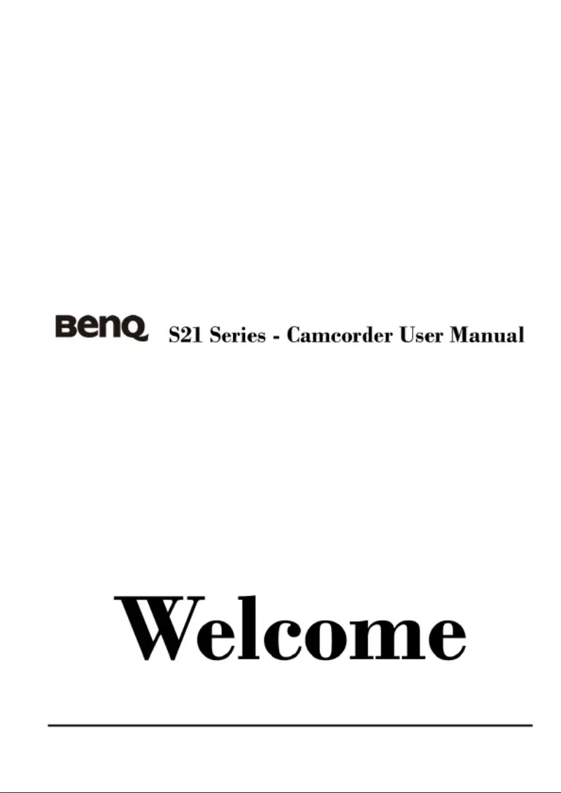 Page 1 de la notice Manuel utilisateur BenQ S21