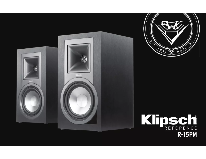 Page 1 de la notice Manuel utilisateur Klipsch R-15PM