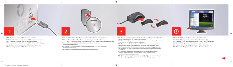 Image de la première page du manuel de l'appareil HABU Gaming Laser Mouse USB