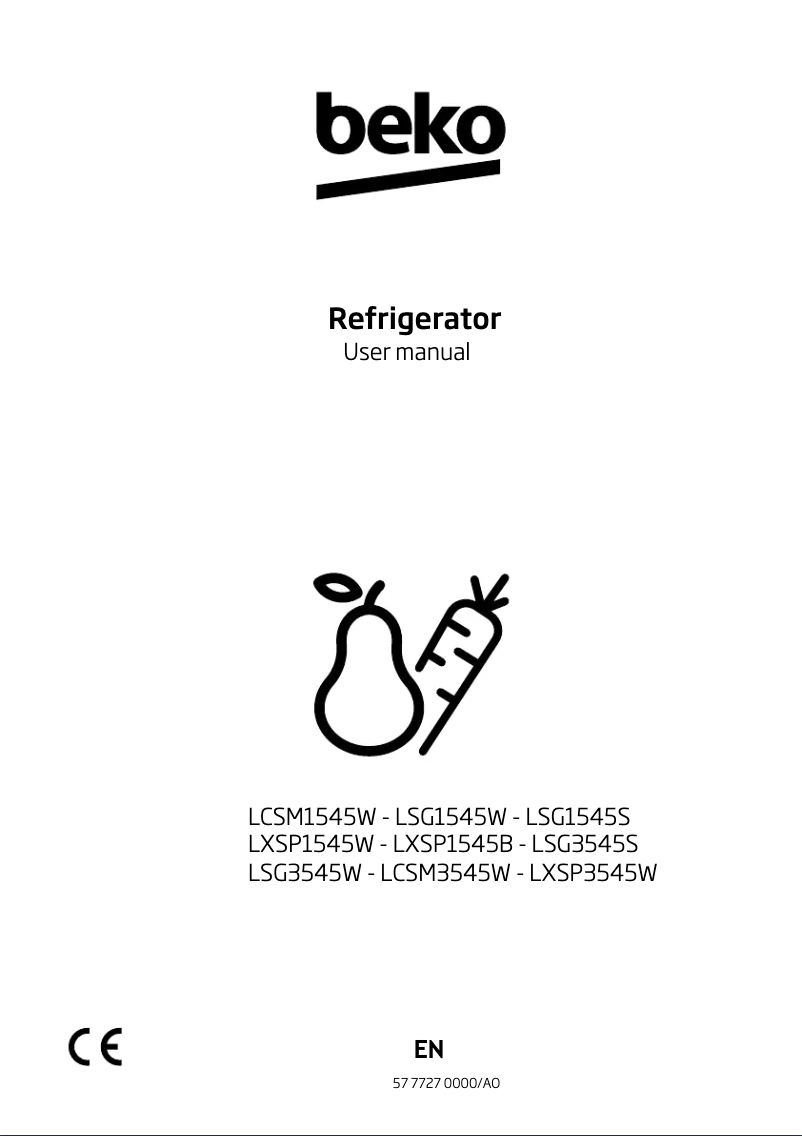 Image de la première page du manuel de l'appareil LXSP3545