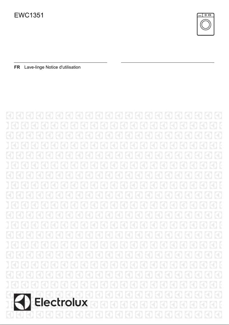 Page 1 de la notice Manuel utilisateur Electrolux EWC1351