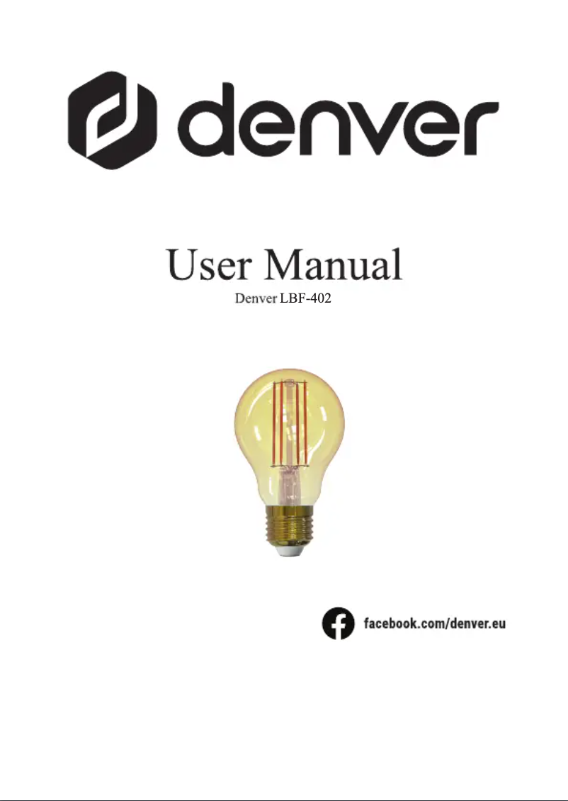 Página 1 del manual Manual de usuario Denver LBF-402