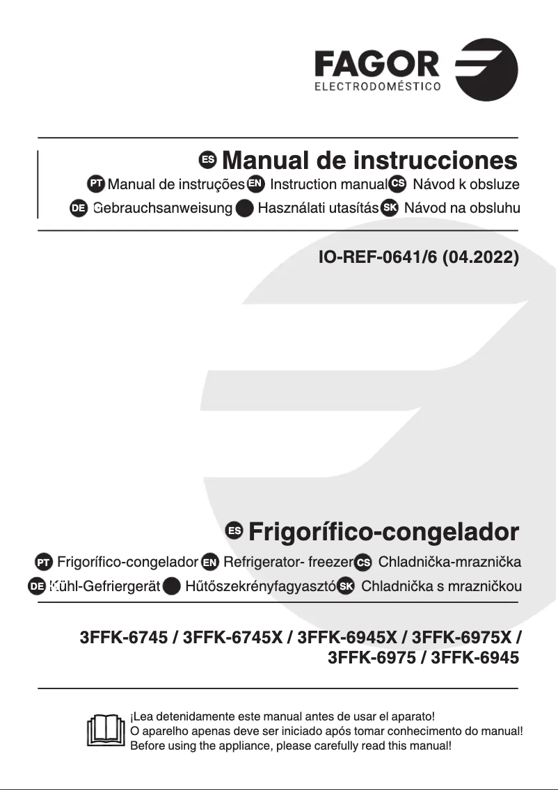 Imagen de la primera página del manual del dispositivo 3FFK-6945