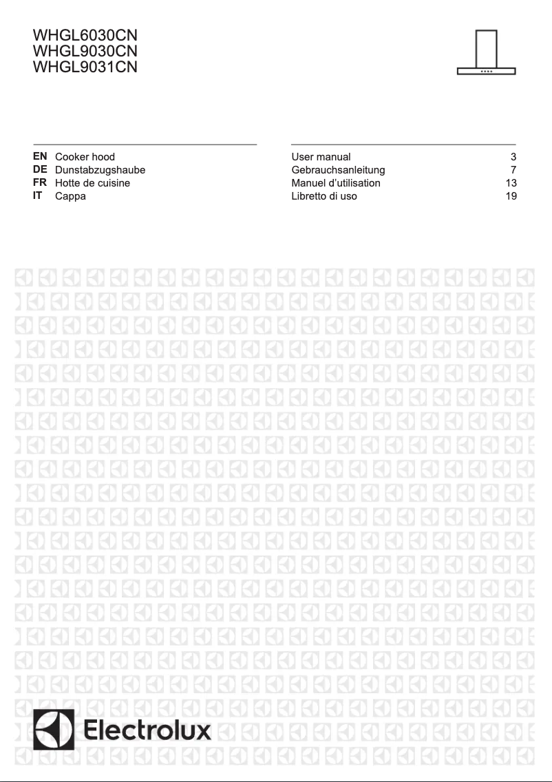Page 1 de la notice Manuel utilisateur Electrolux WHGL9031CN