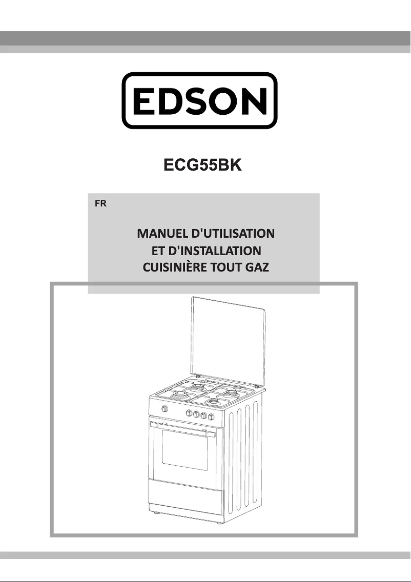 Image de la première page du manuel de l'appareil ECG55BK