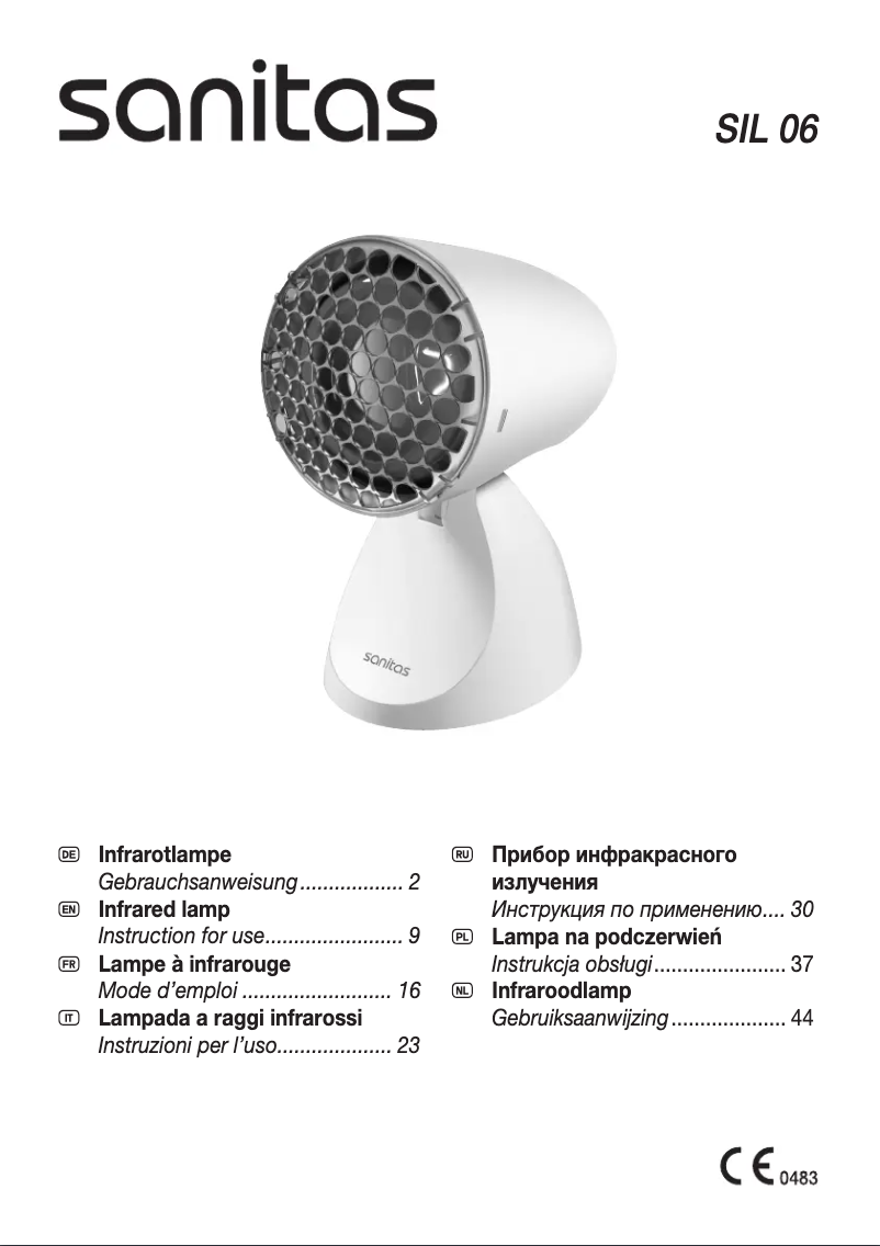 Page 1 de la notice Manuel utilisateur Sanitas SIL 06