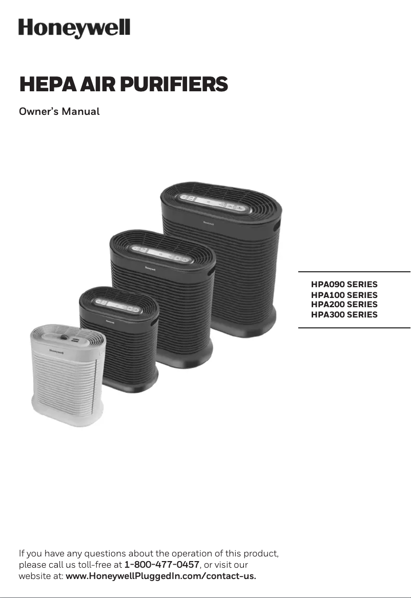 Página 1 del manual Manual de usuario Honeywell HPA200