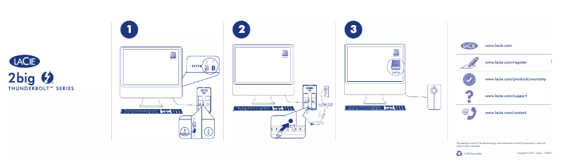 Page 1 de la notice Manuel utilisateur LaCie 2BIG 8TB