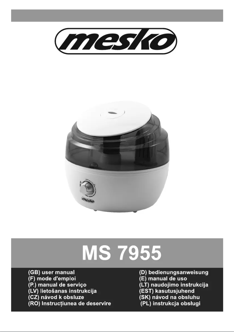 Página 1 del manual Manual de usuario Mesko MS 7955