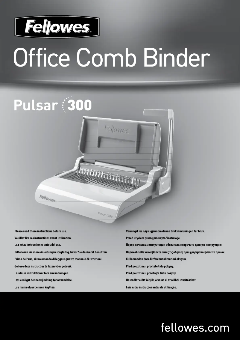 Imagen de la primera página del manual del dispositivo Pulsar 300