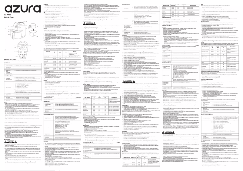 Image de la première page du manuel de l'appareil AZ-AF20