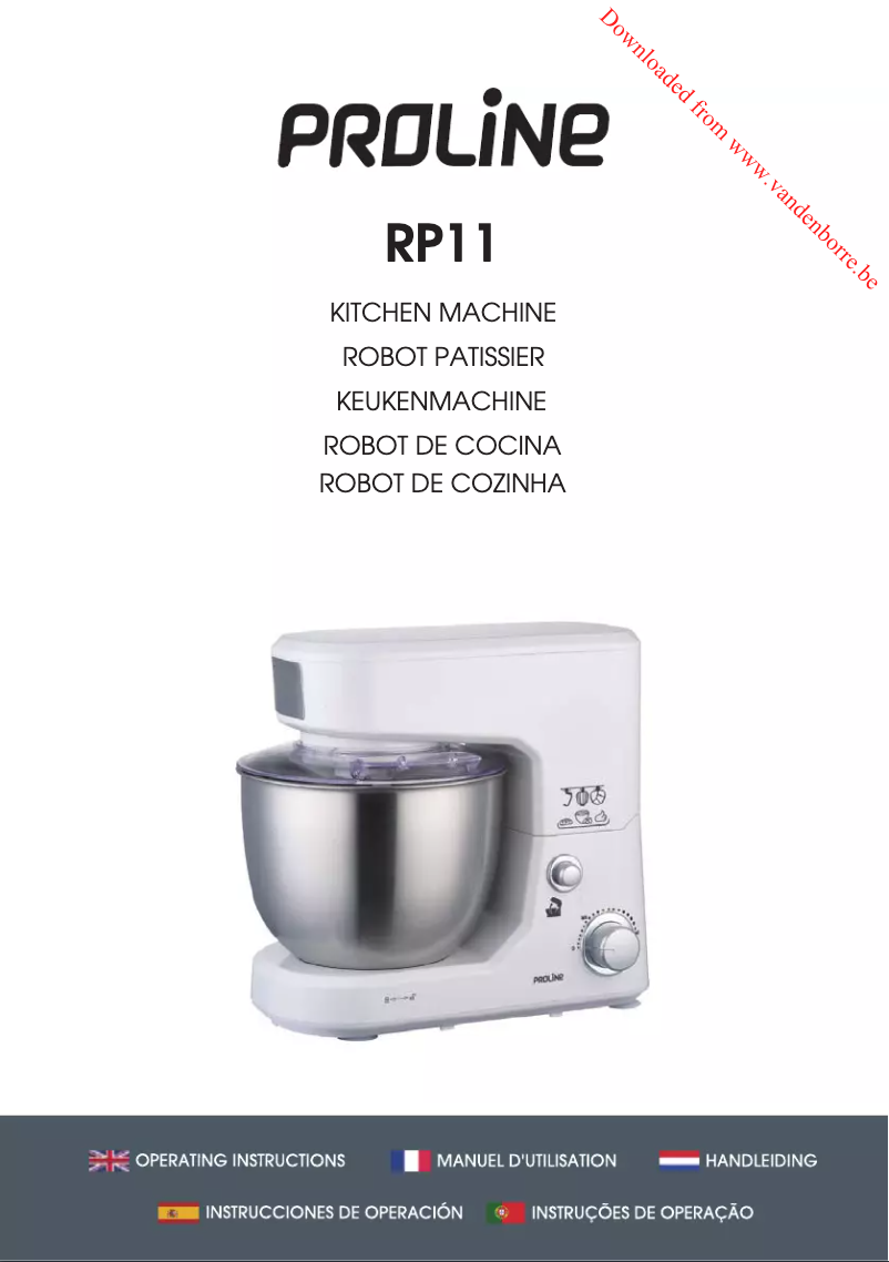 Image de la première page du manuel de l'appareil RP11