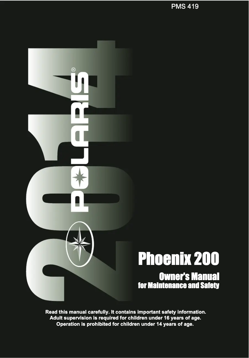 Image de la première page du manuel de l'appareil Phoenix 200 (2014)