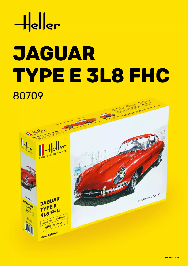 Page n°1 - Manuel utilisateur Heller Jaguar Type E 3L8 FHC 80709