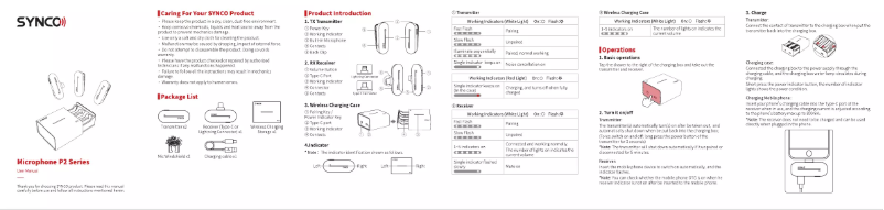 Image de la première page du manuel de l'appareil WAir P2S