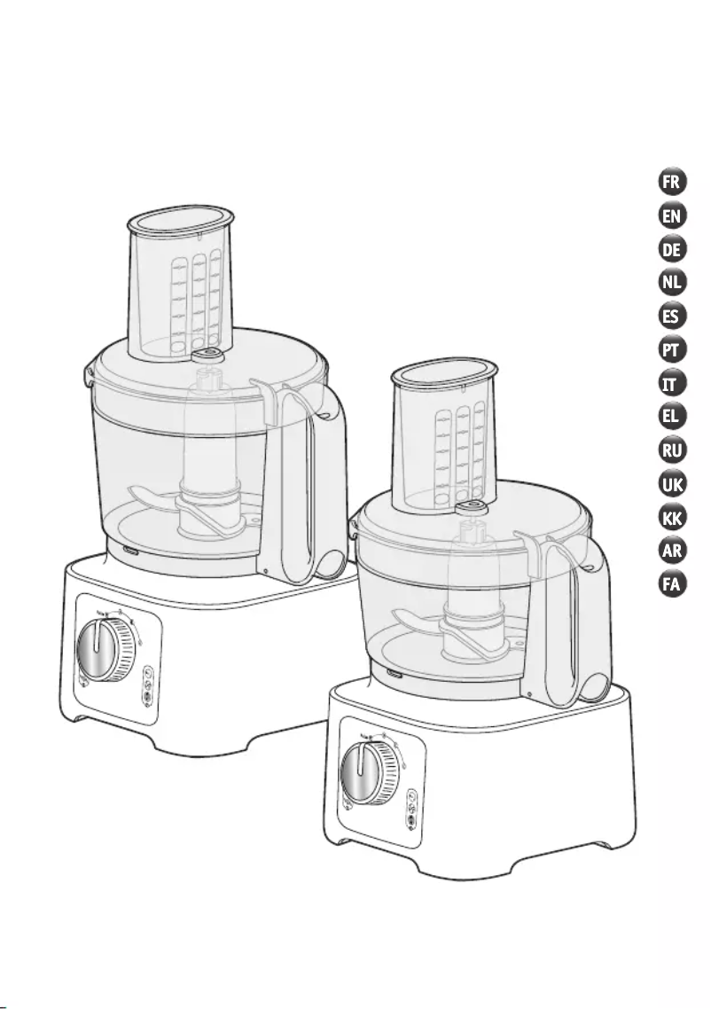 Page n°1 - Instructions / montage Moulinex Double Force FP5441