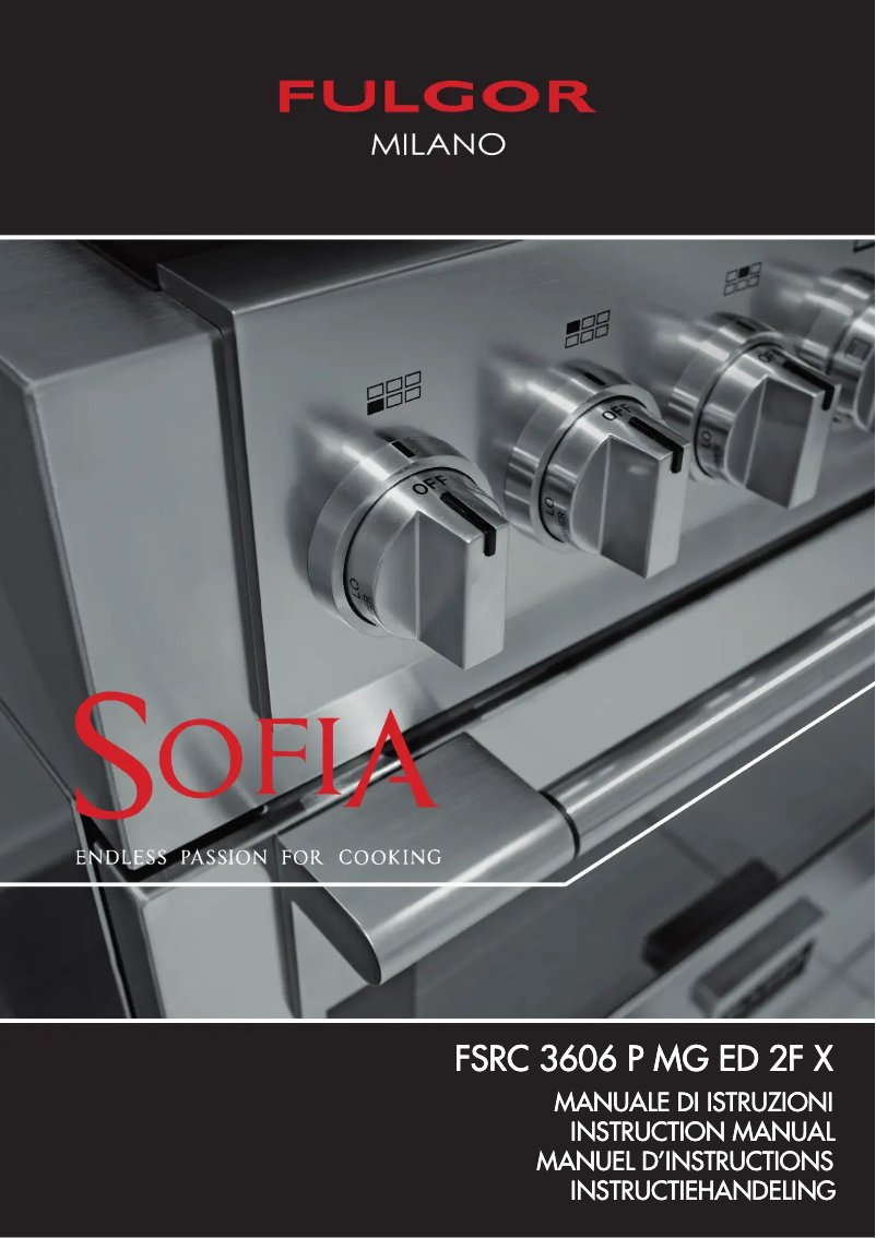 Page n°1 - Manuel utilisateur Fulgor Milano FSRC 3606 P MG ED 2F X