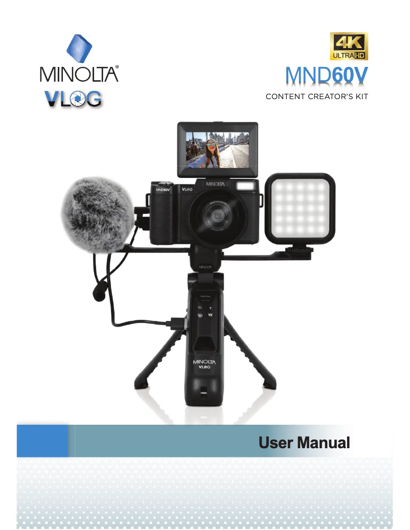Page n°1 - Manuel utilisateur Minolta Vlog MND60V