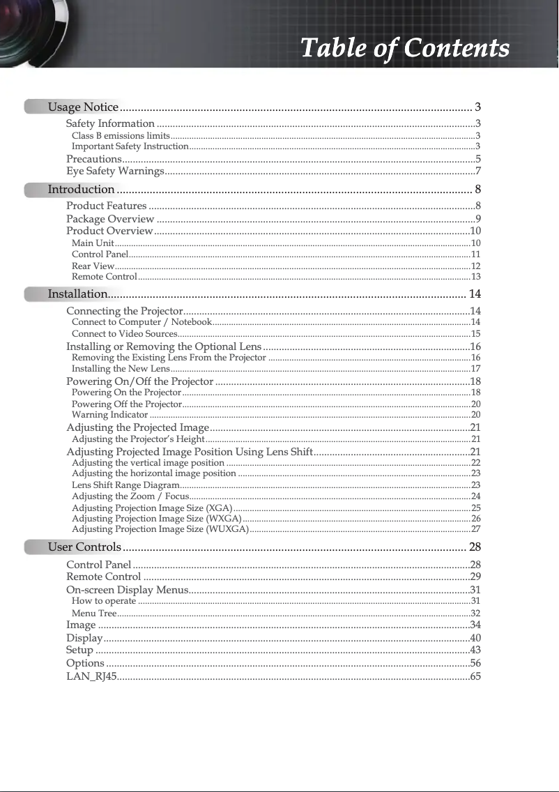 Image de la première page du manuel de l'appareil EH505
