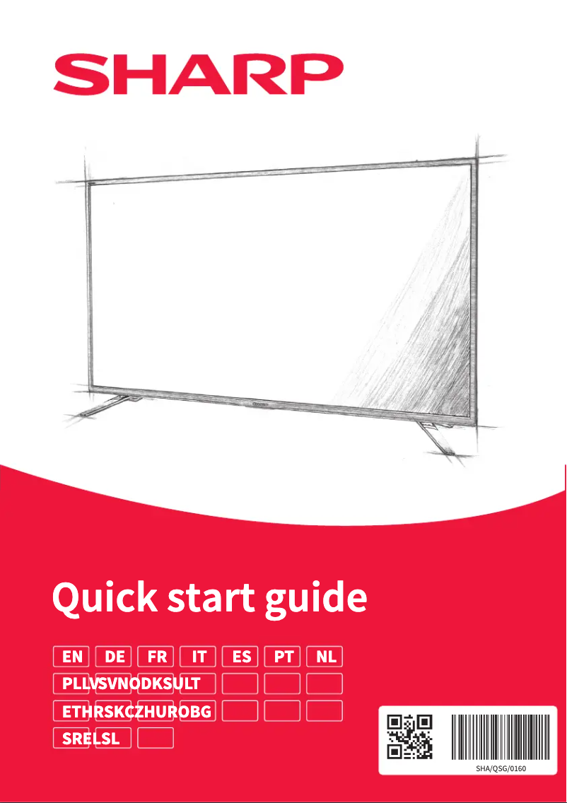Page n°1 - Manuel utilisateur Sharp 55EH6E