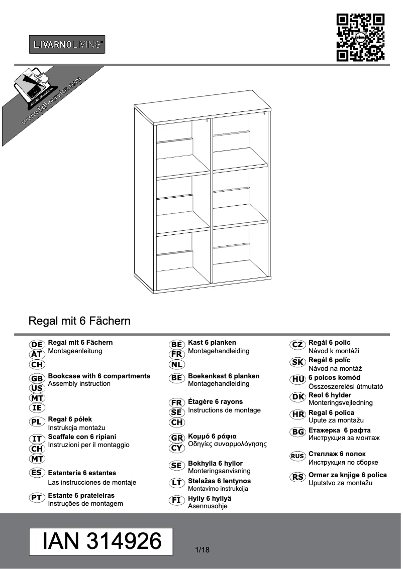 Page 1 de la notice Manuel utilisateur Livarno Lux IAN 314926