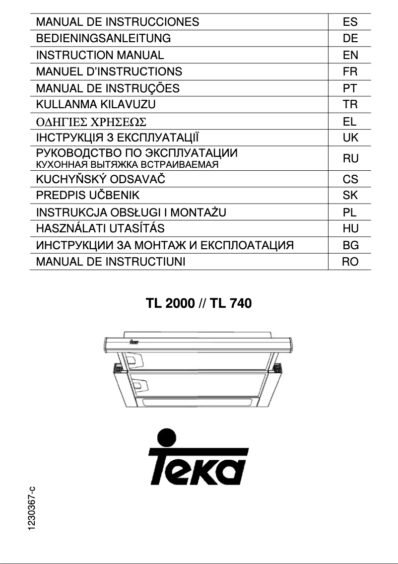 Page n°1 - Manuel utilisateur Teka TL 6310