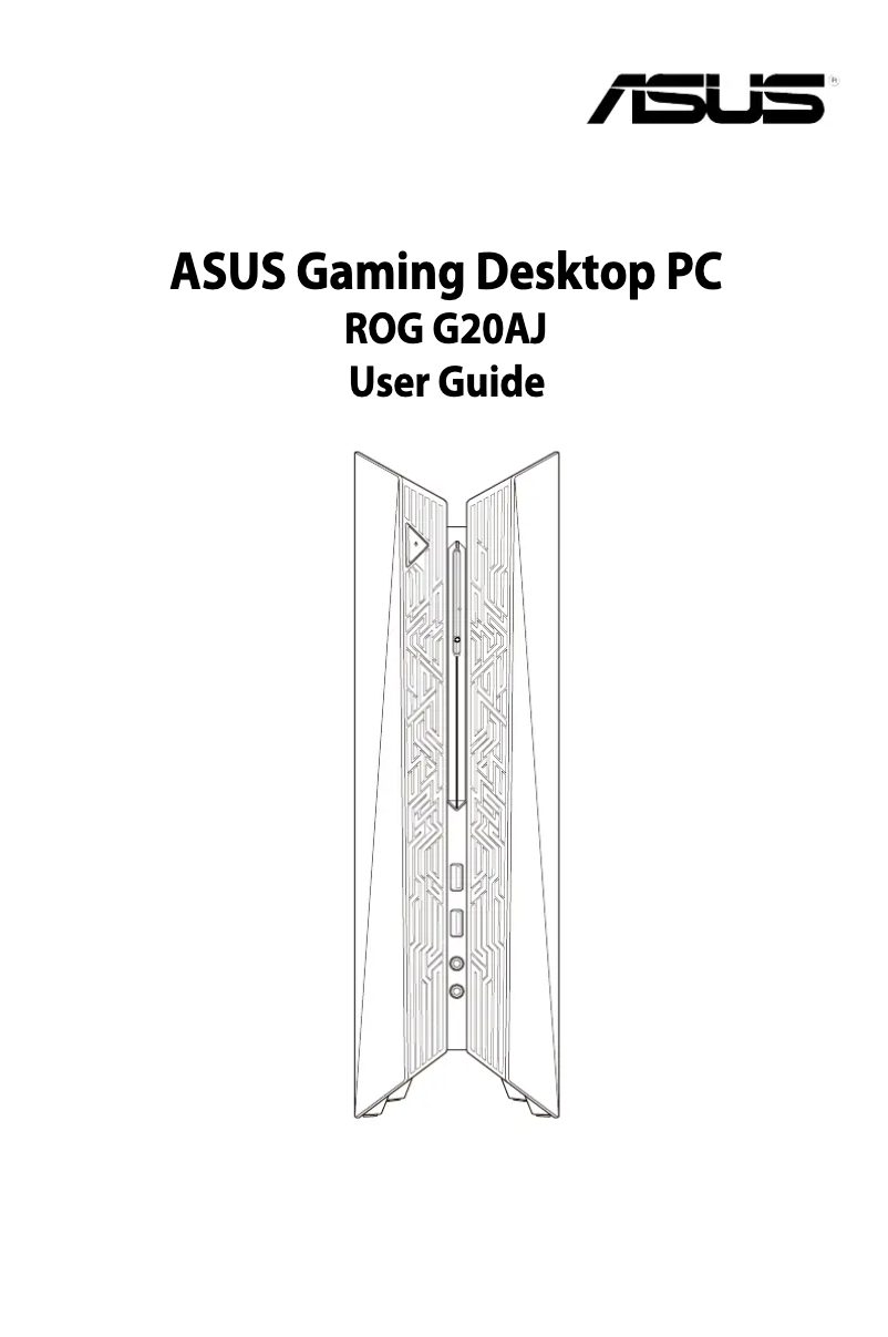 Page n°1 - Manuel utilisateur Asus ROG G20AJ