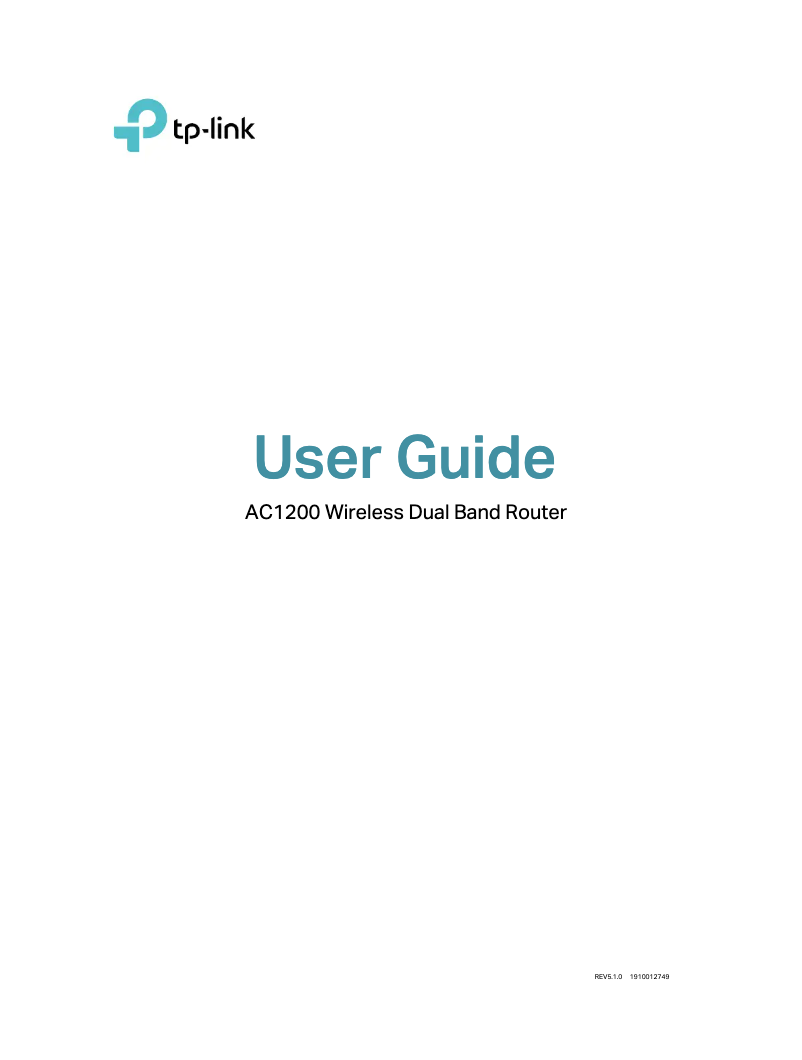 Page n°1 - Guide d'installation TP-Link Archer A5