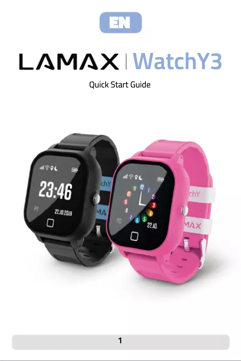 Image de la première page du manuel de l'appareil WatchY3
