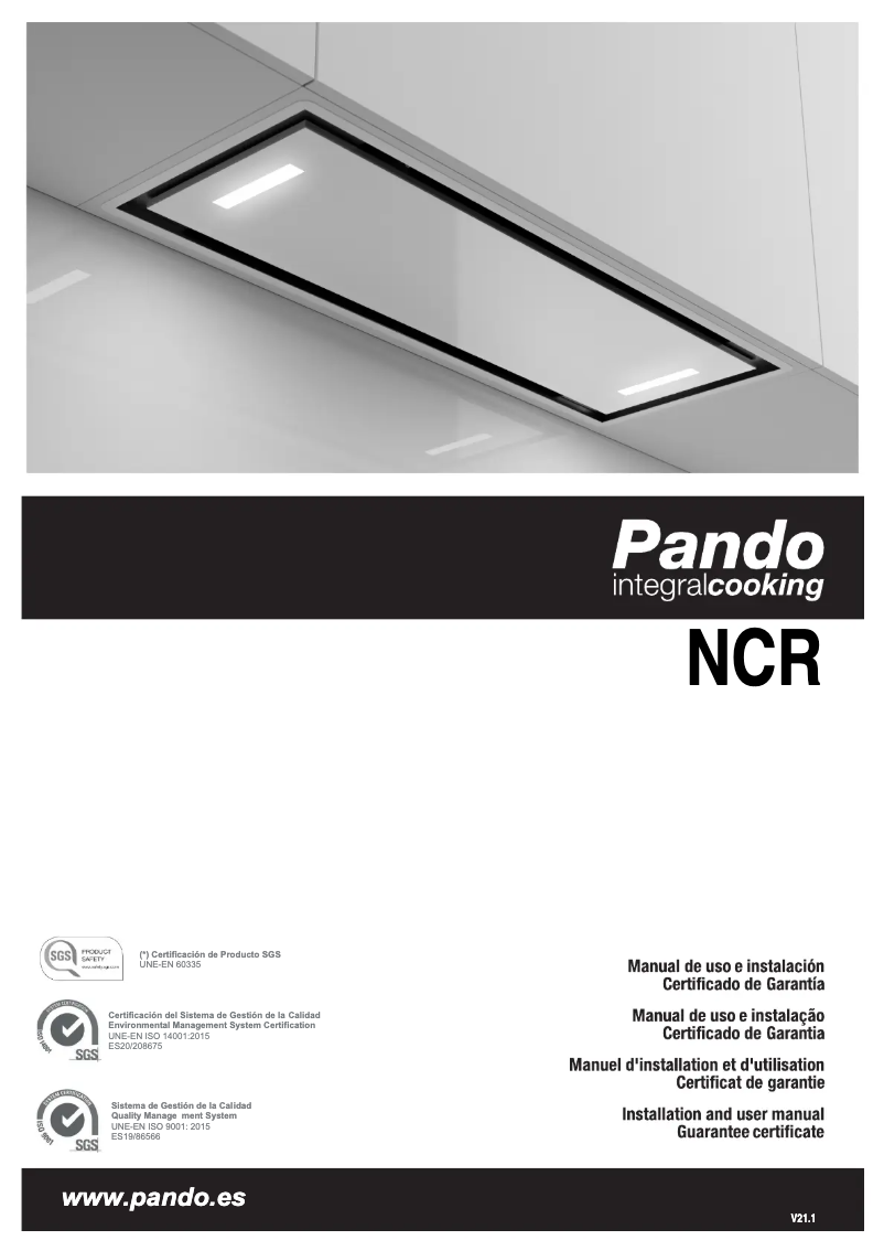 Page n°1 - Manuel utilisateur Pando NCR