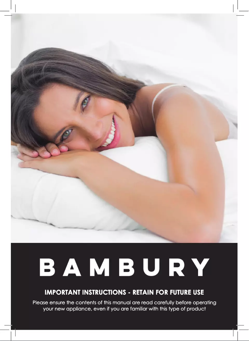 Page 1 de la notice Manuel utilisateur Bambury Standard Queen