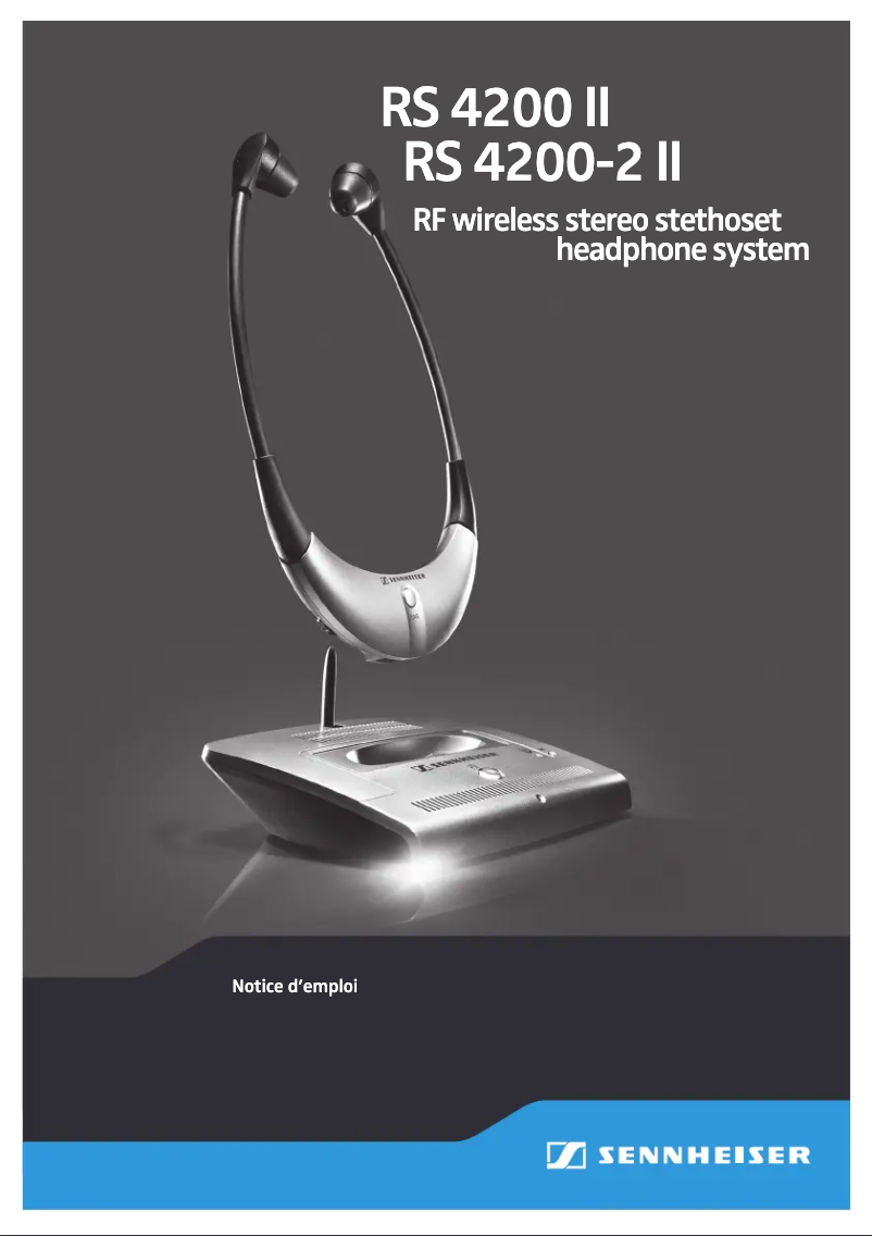 Page n°1 - Manuel utilisateur Sennheiser RS 4200-2 II