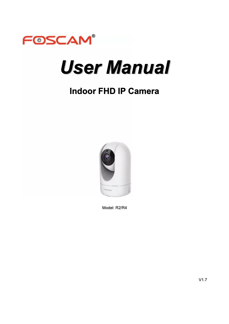 Página 1 del manual Manual de usuario Foscam R2-B