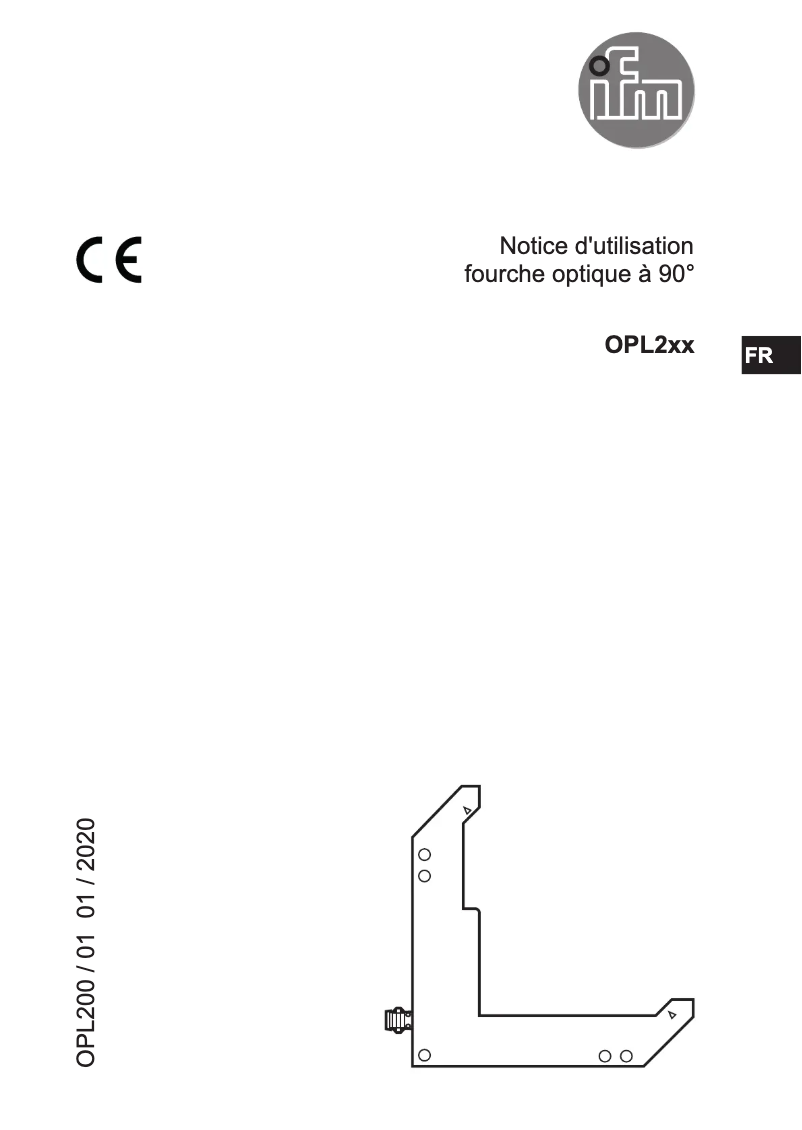 Image de la première page du manuel de l'appareil OPL203
