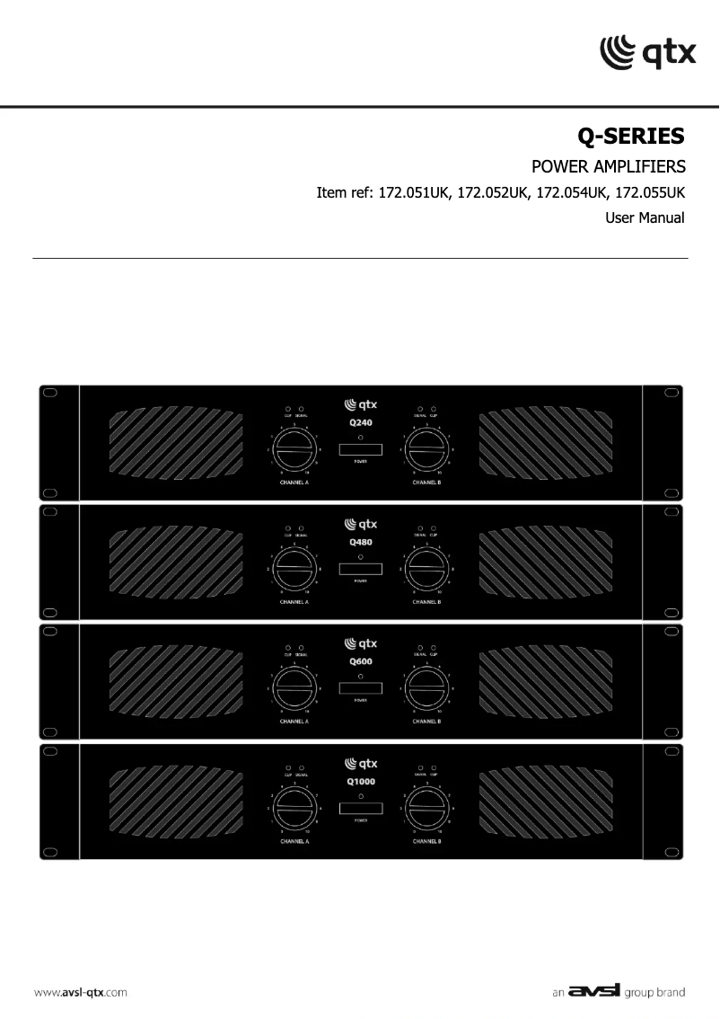 Page n°1 - Manuel utilisateur Qtx Q240