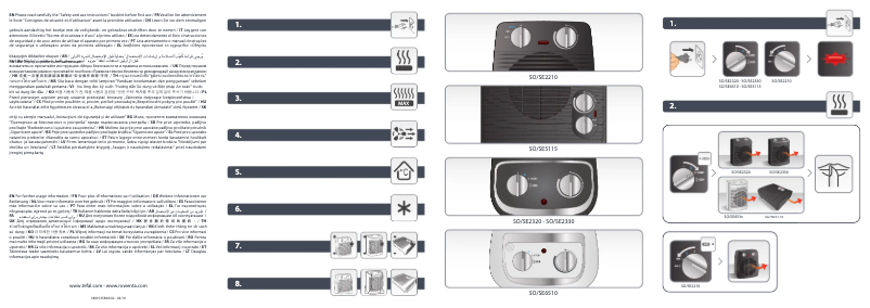 Image de la première page du manuel de l'appareil Instant Confort Aqua SE6510