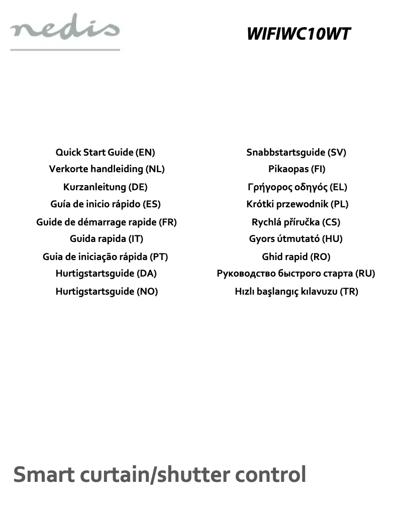 Page 1 de la notice Manuel utilisateur Nedis WIFIWC10WT