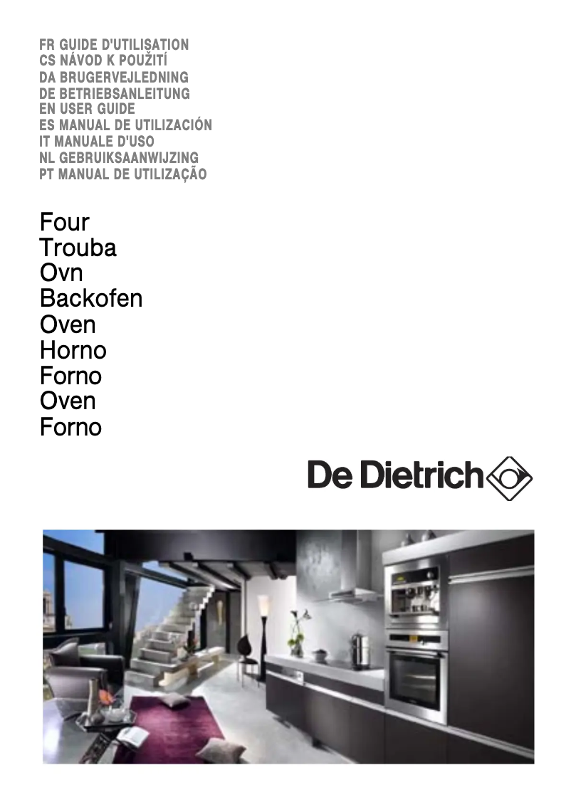 Page 1 de la notice Manuel utilisateur De Dietrich DOP760