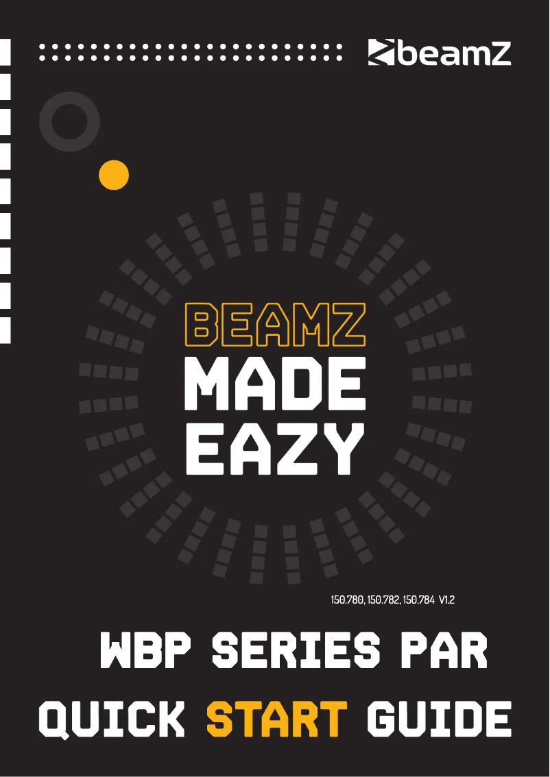 Page n°1 - Guide de démarrage rapide BeamZ WBP612IP