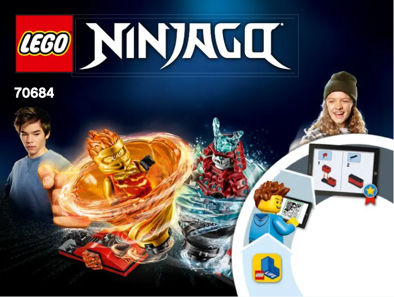 First page image of the manual for Ninjago 70684
