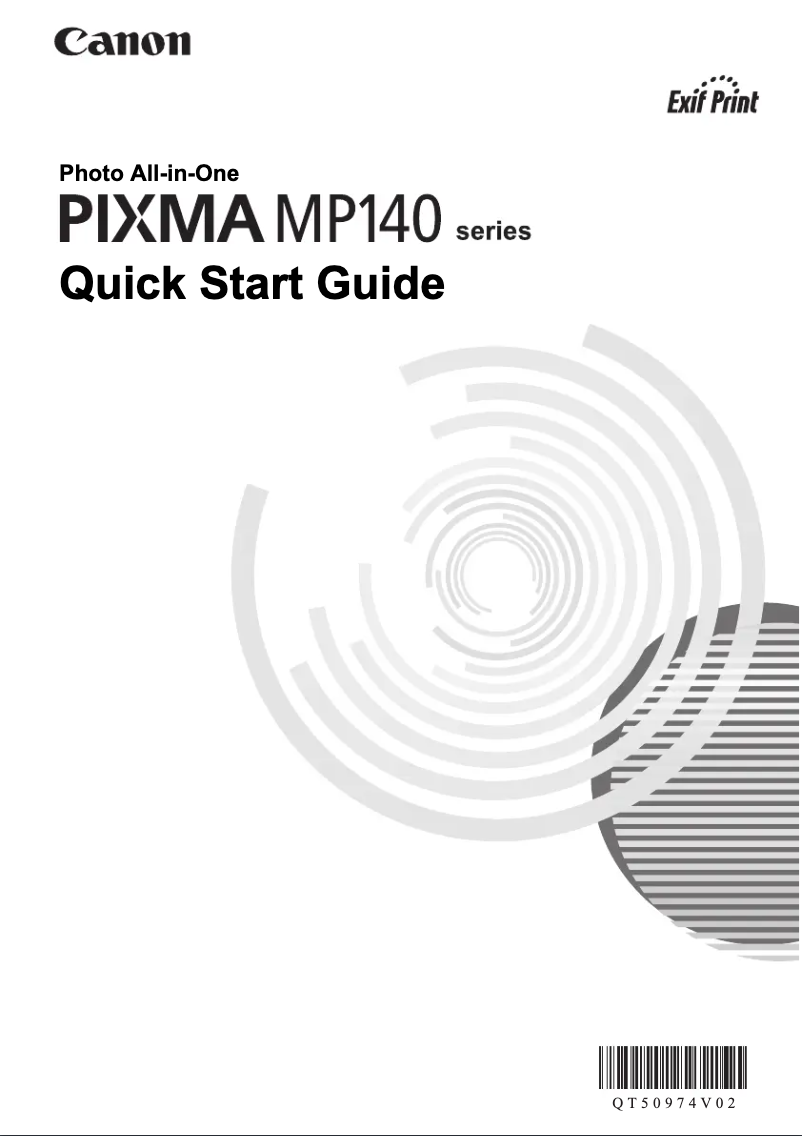 Page n°1 - Manuel utilisateur Canon Pixma MP140