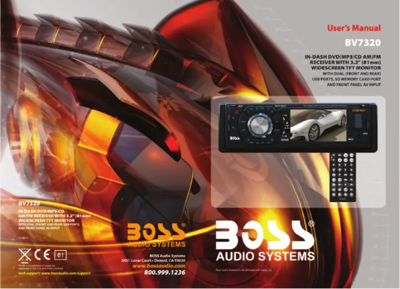 Page n°1 - Manuel utilisateur Boss BV7320