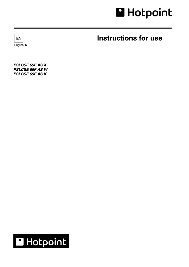 Image de la première page du manuel de l'appareil PSLCSE 65F AS X