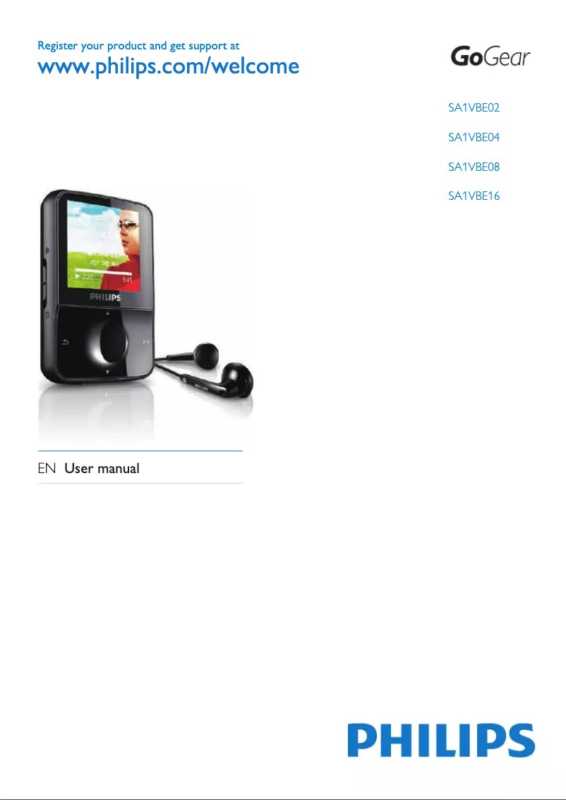 Image de la première page du manuel de l'appareil SA1VBE08KA
