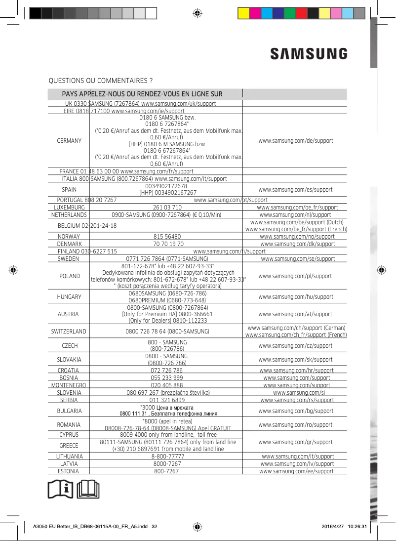 Page 1 de la notice Manuel utilisateur Samsung AR07HSSDBWKNEU