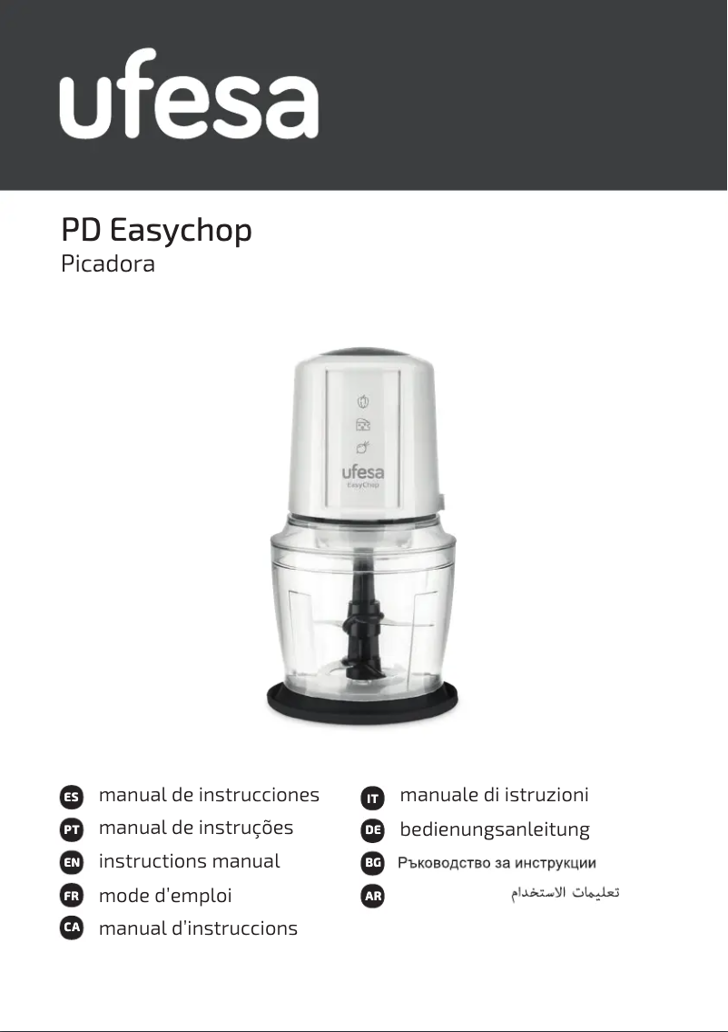 Page 1 de la notice Manuel utilisateur Ufesa EasyChop