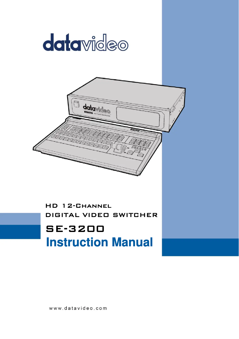 Image de la première page du manuel de l'appareil SE-3200