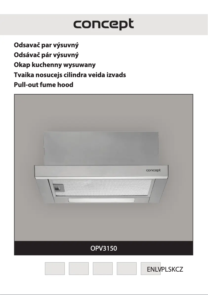 Page 1 de la notice Manuel utilisateur Concept OPV3150